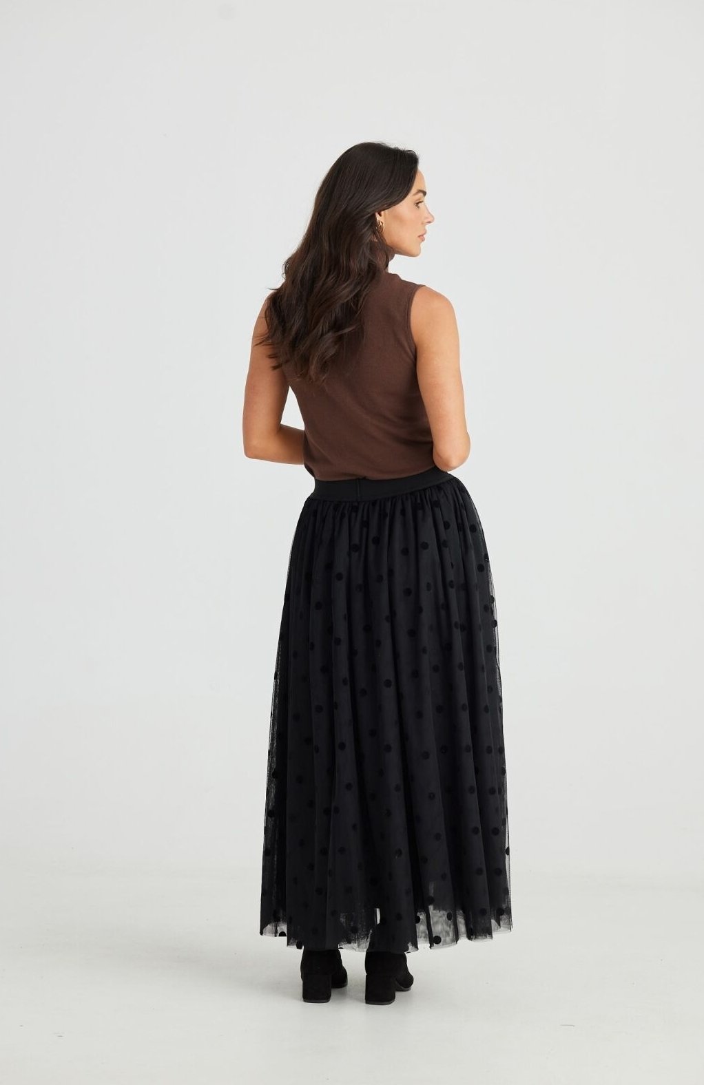 Carrie Skirt. Black Polka Dot Tulle. By Brave and True. | natasa